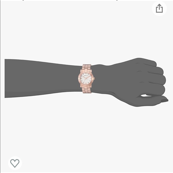 Marc Jacobs Amy watch in rose gold